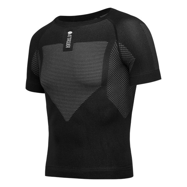 Attaquer Winter Short Sleeved Base Layer Black main feature display