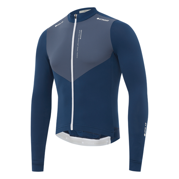 Race Winter Long Sleeved Jersey Vintage Blue feature display