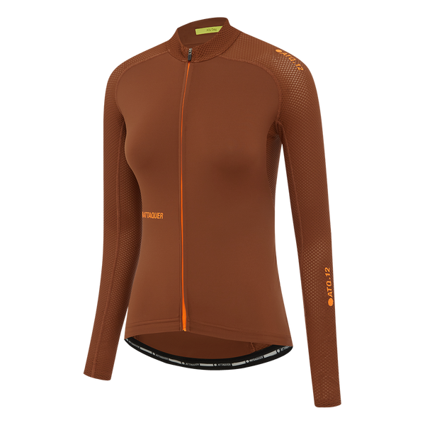 Womens All Day Summer Long Sleeve Jersey Burnt Orange feature display