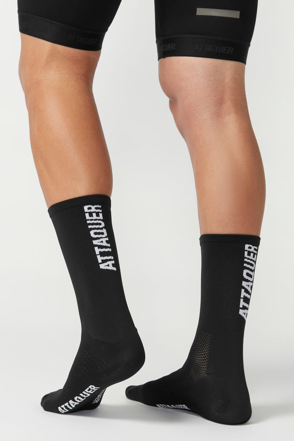 Attaquer Socks Vertical Logo Black main