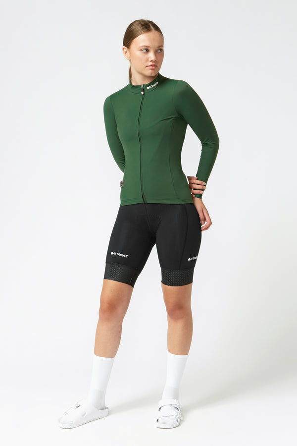 Attaquer Womens A-Line Winter LS Jersey 2.0 Olive main