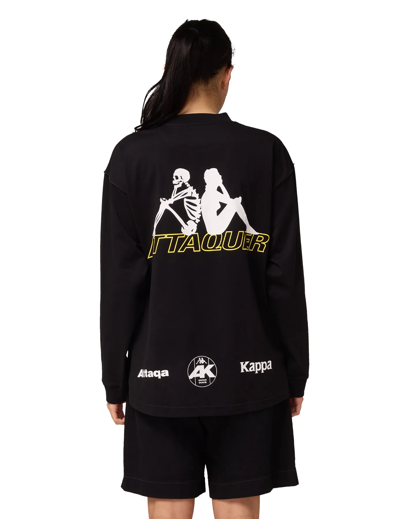 ATQ KAPPA LS Outline Black Tee-Attaquer-Attaquer