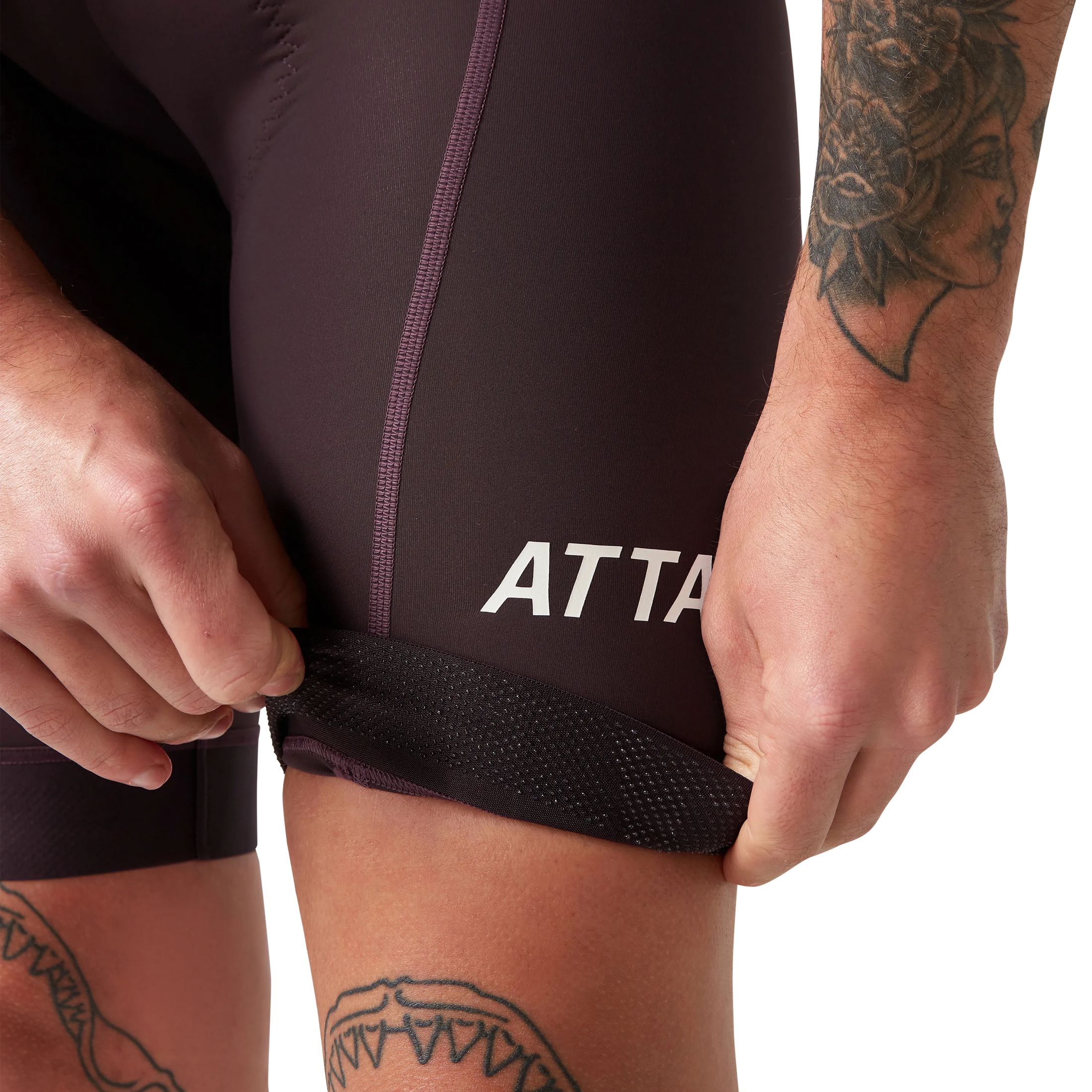 All Day Bib Short Aubergine-Attaquer-Attaquer