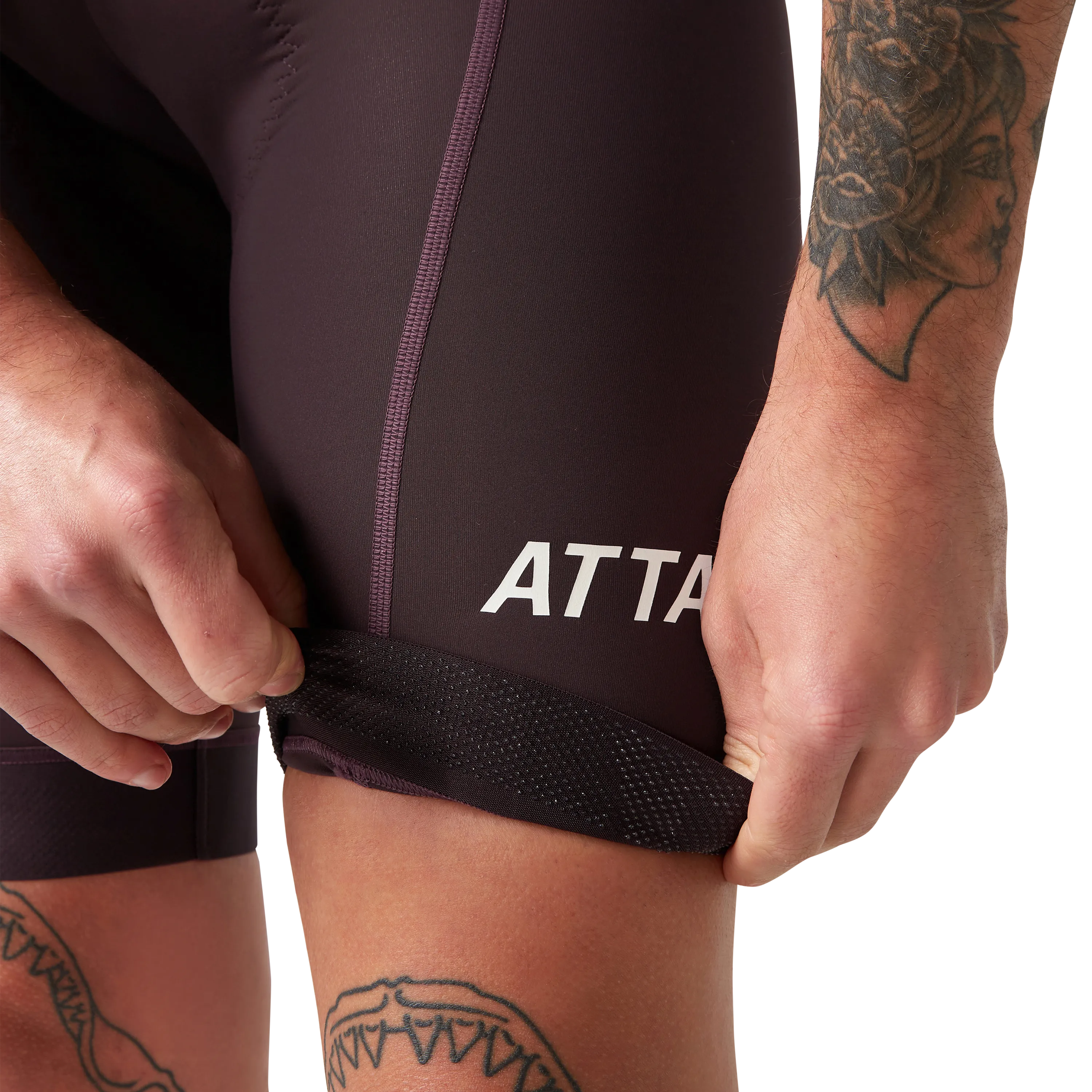 All Day Bib Short Aubergine-Attaquer-Attaquer