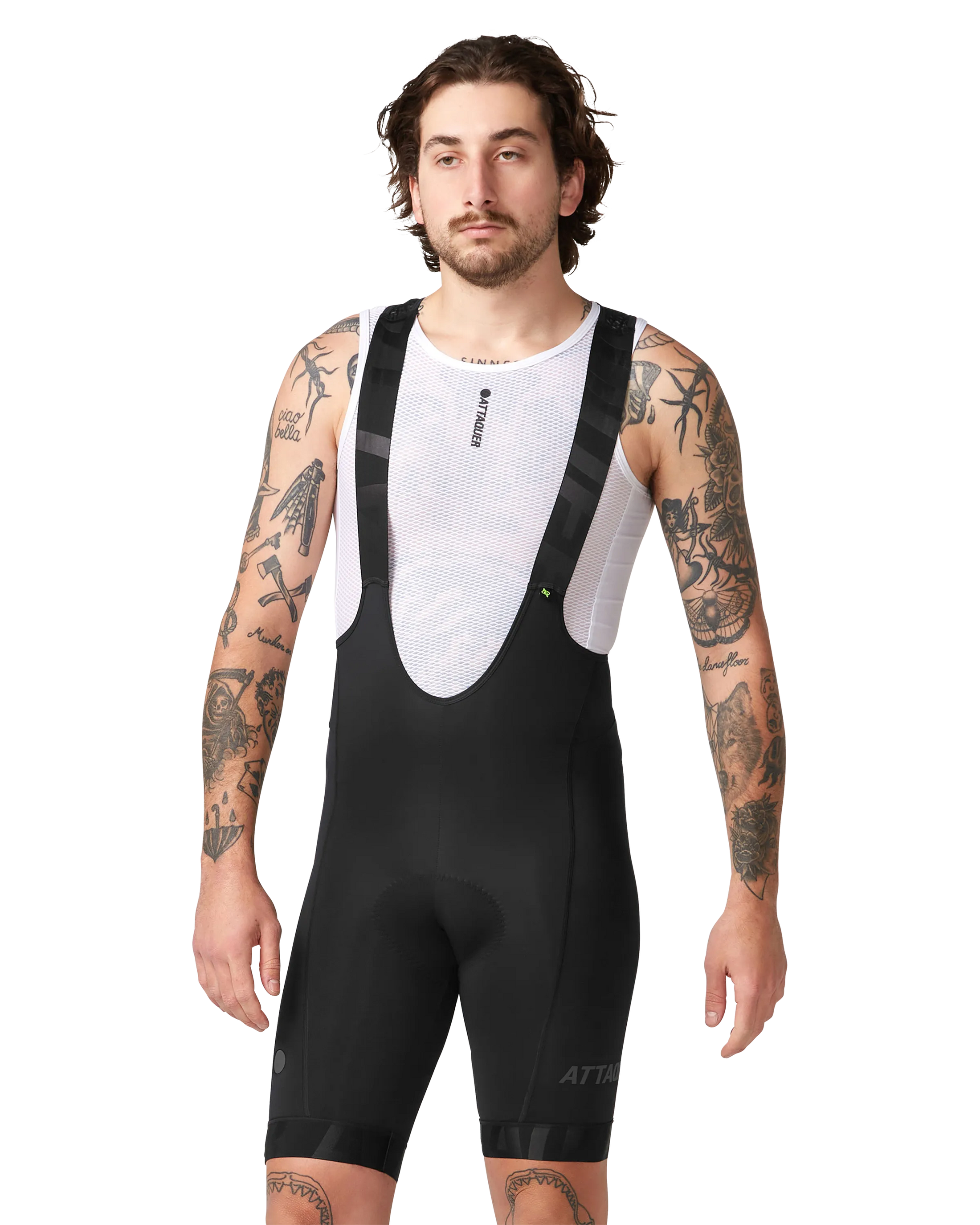 All Day Bib Short Black/Tonal-Attaquer-Attaquer