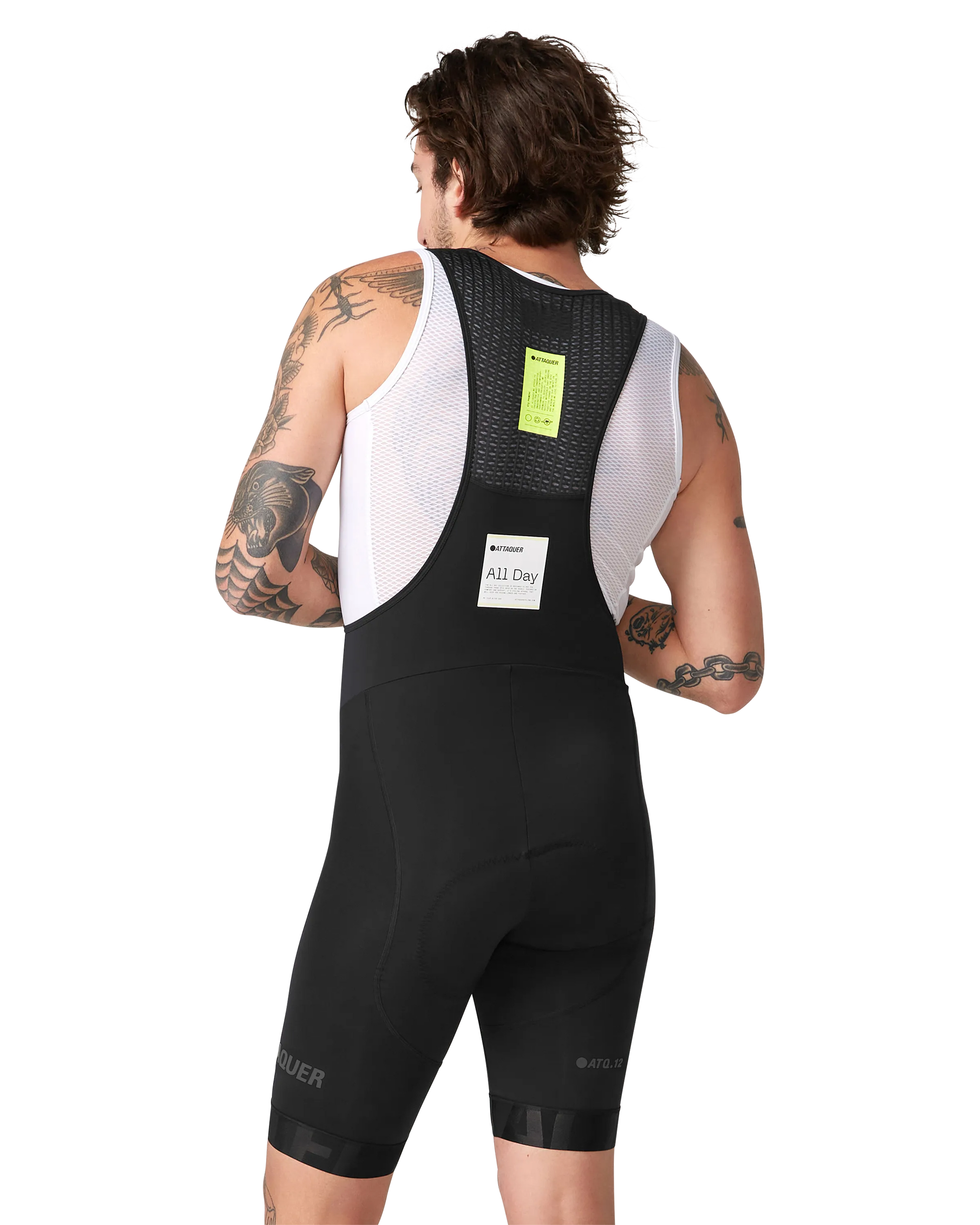 All Day Bib Short Black/Tonal-Attaquer-Attaquer