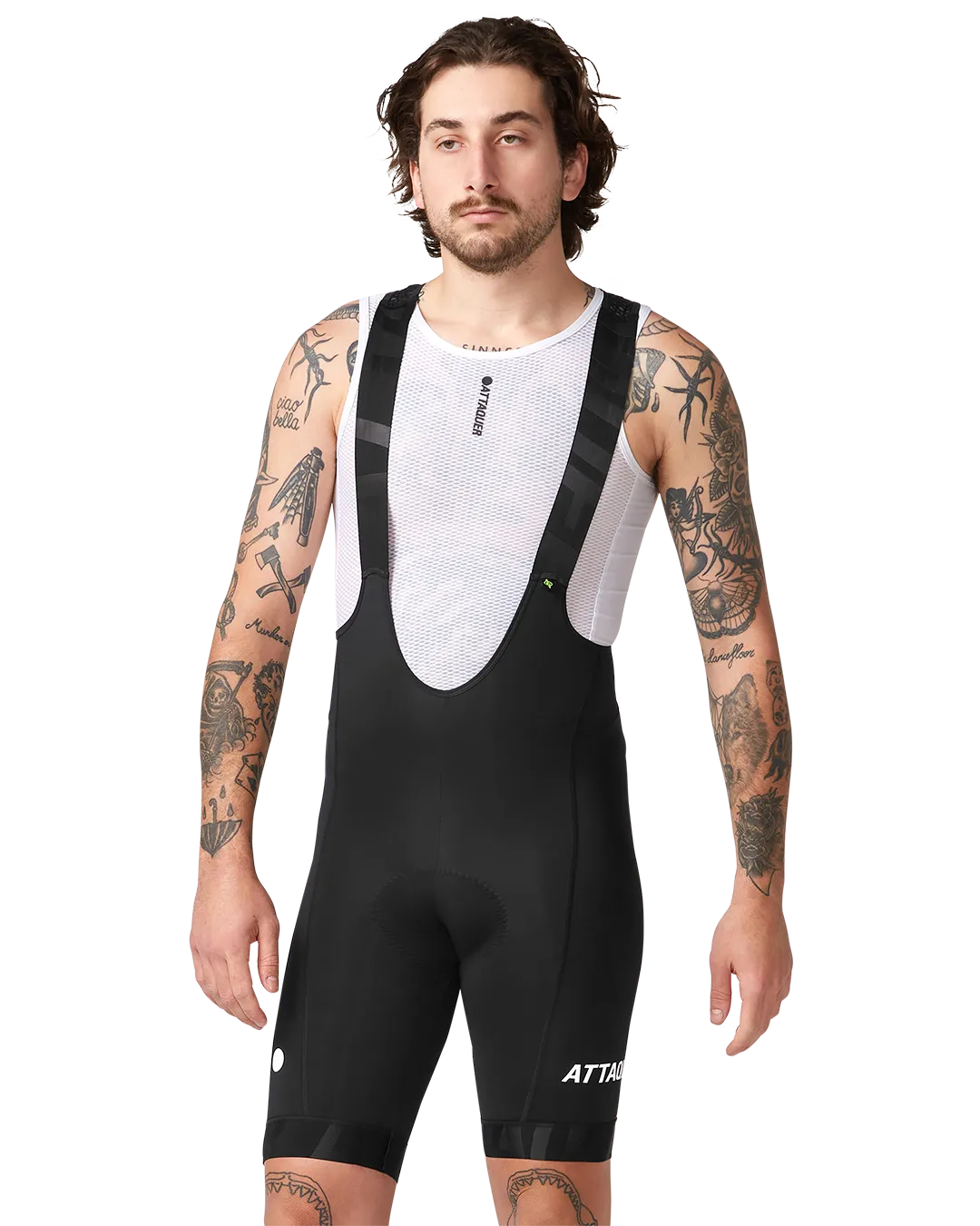 All Day Bib Short Black/White – Attaquer