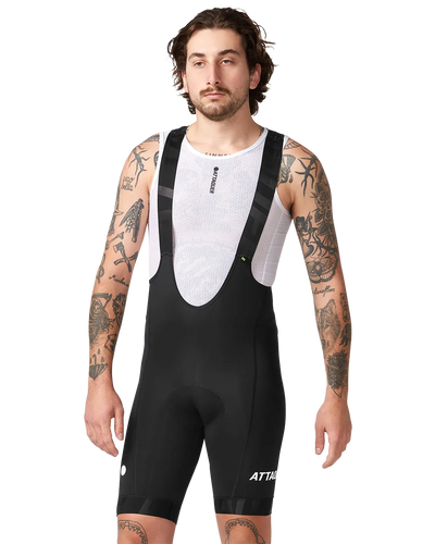 All Day Bib Short Black/White-Attaquer Dead Stock-Attaquer