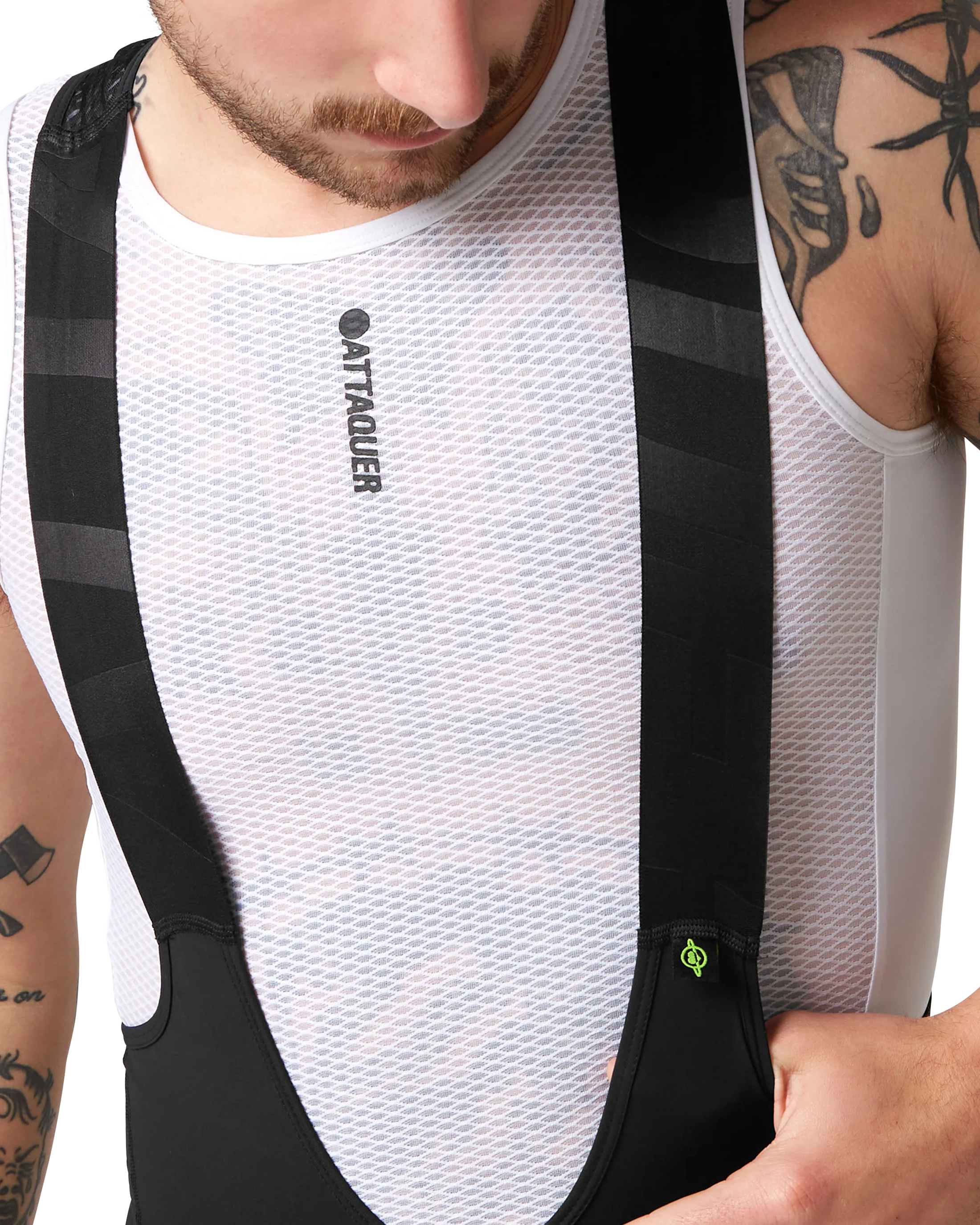 All Day Bib Short Black/White-Attaquer Dead Stock-Attaquer