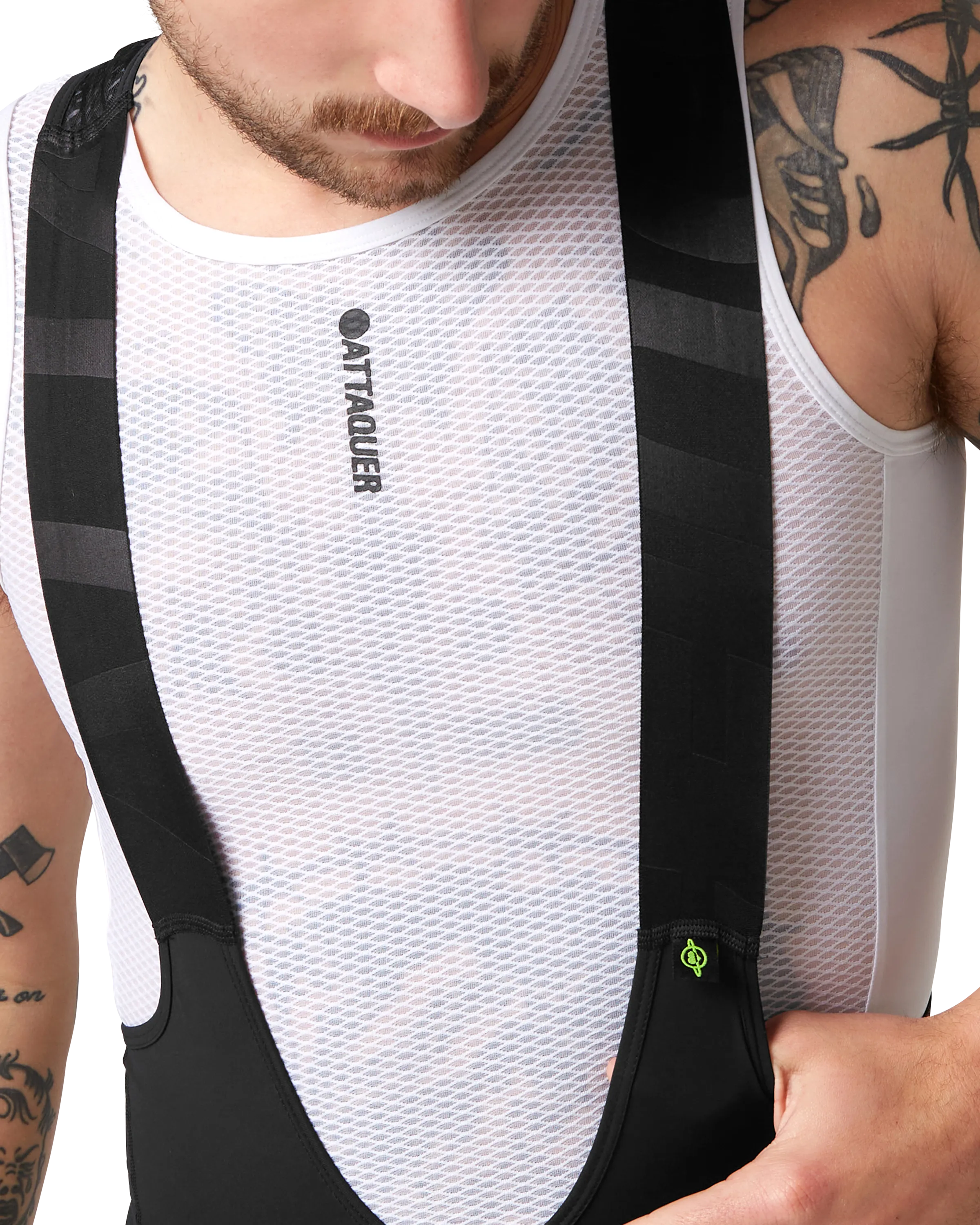 All Day Bib Short Black/White-Attaquer Dead Stock-Attaquer