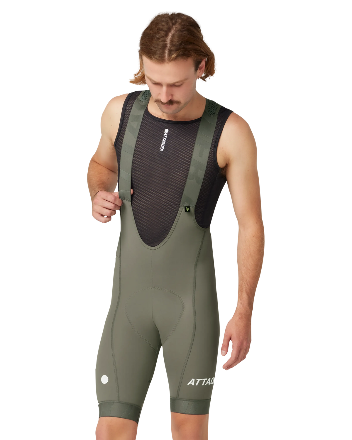All Day Bib Short Grey Smoke | Attaquer Cycling Bib