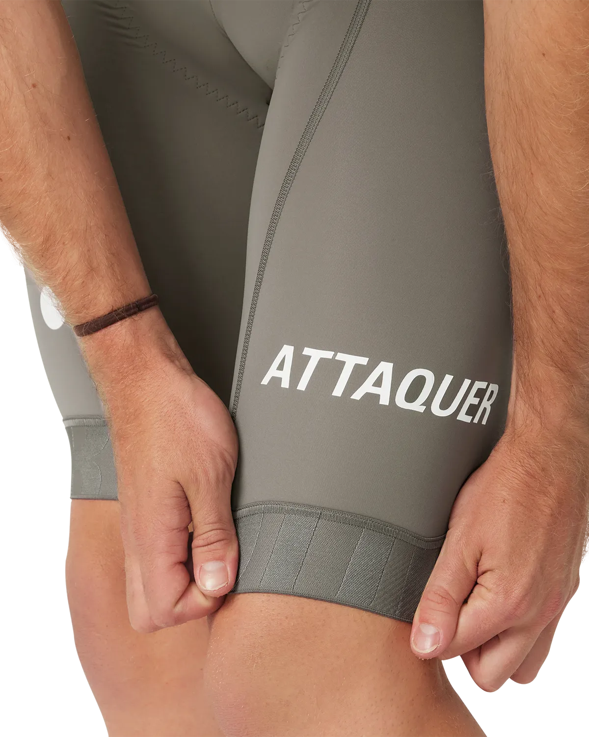 All Day Bib Short Grey Smoke | Attaquer Cycling Bib