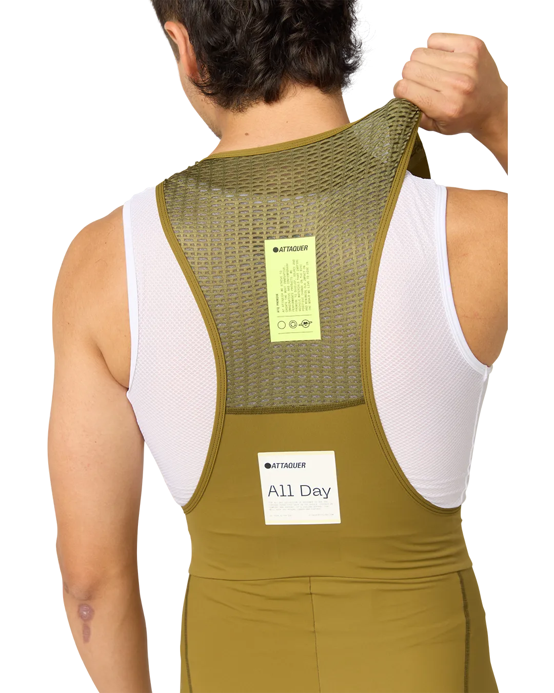 All Day Bib Short Moss-Attaquer-Attaquer