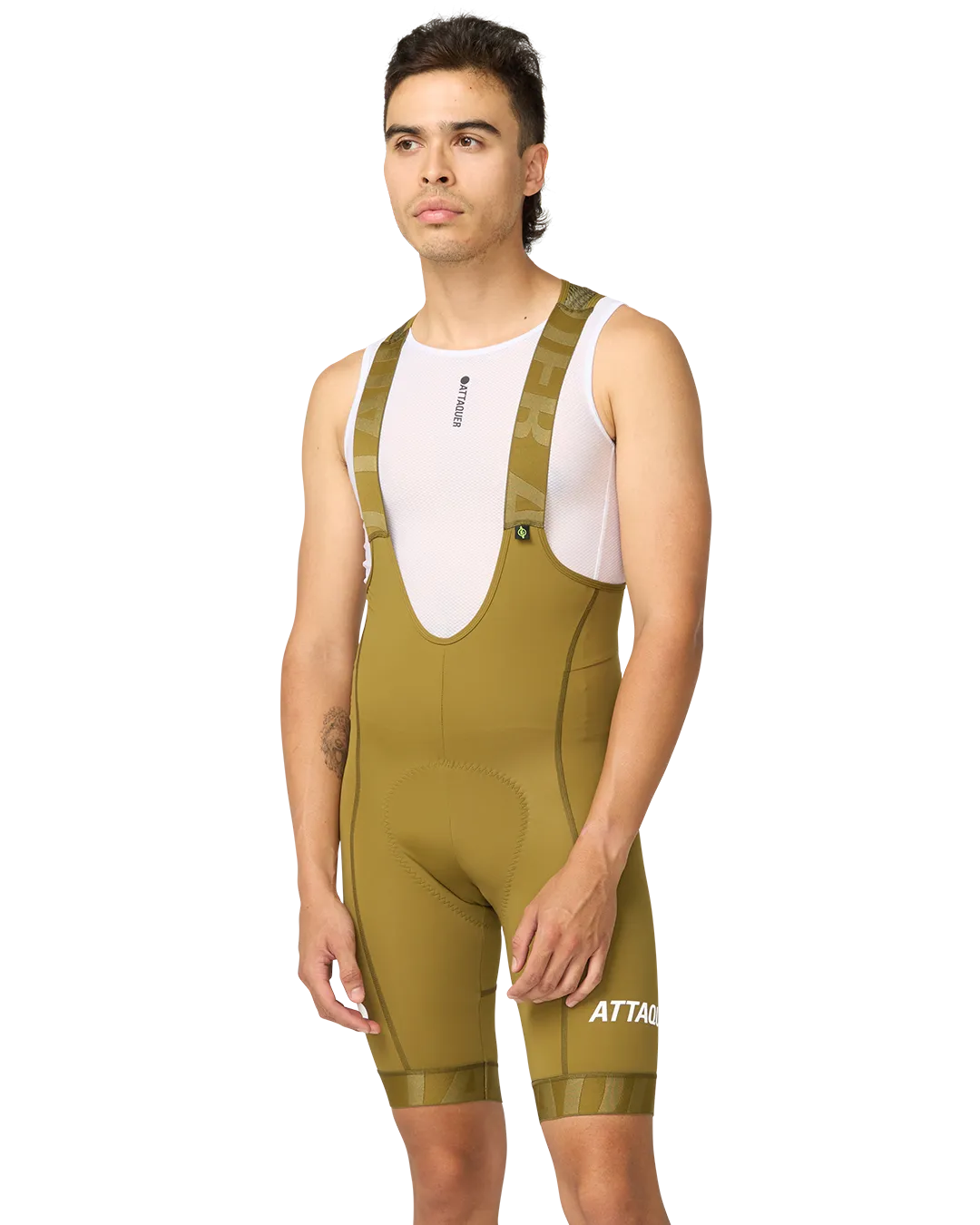 All Day Bib Short Moss-Attaquer Dead Stock-Attaquer