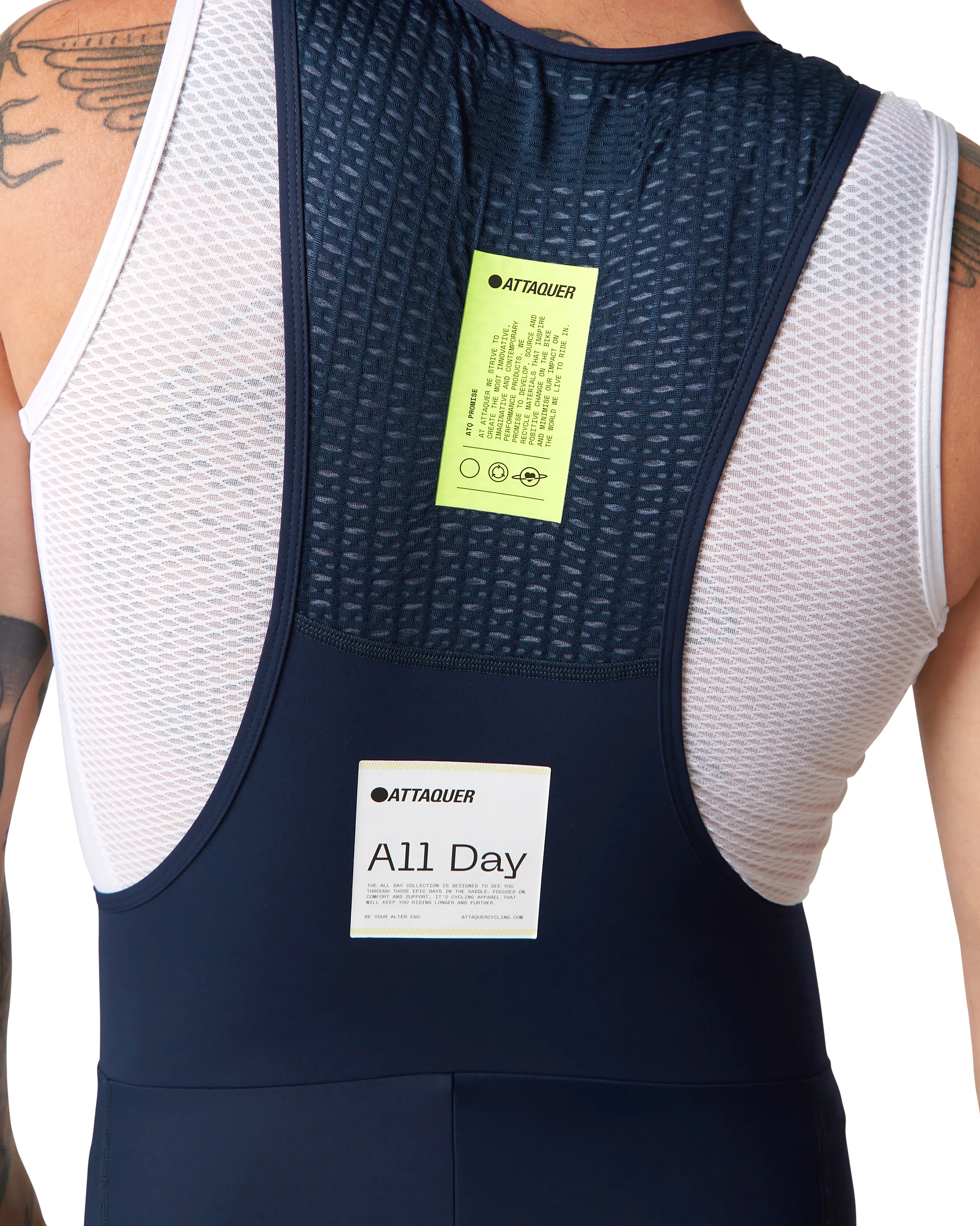 All Day Bib Short Navy-Attaquer-Attaquer