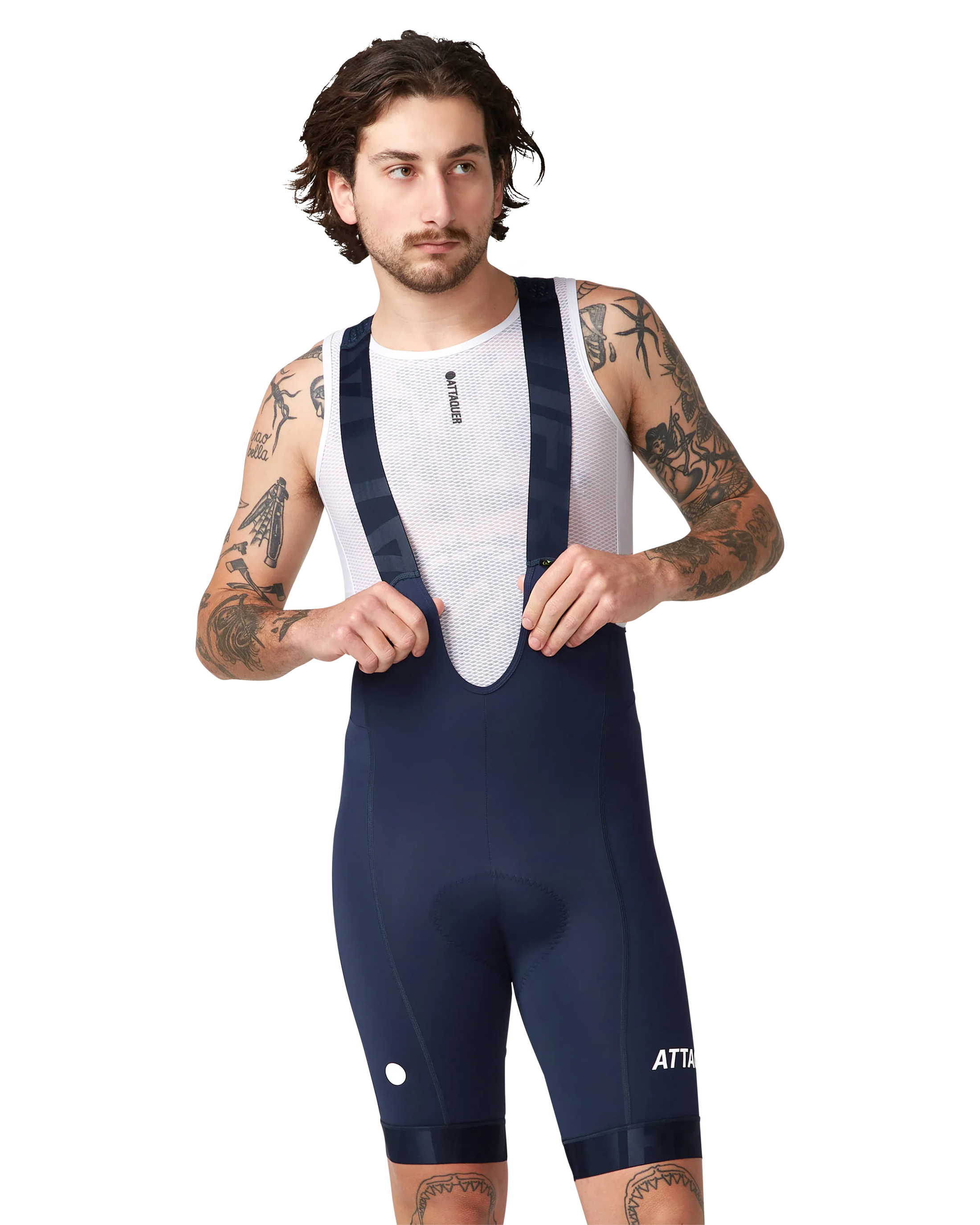All Day Bib Short Navy-Attaquer Dead Stock-Attaquer