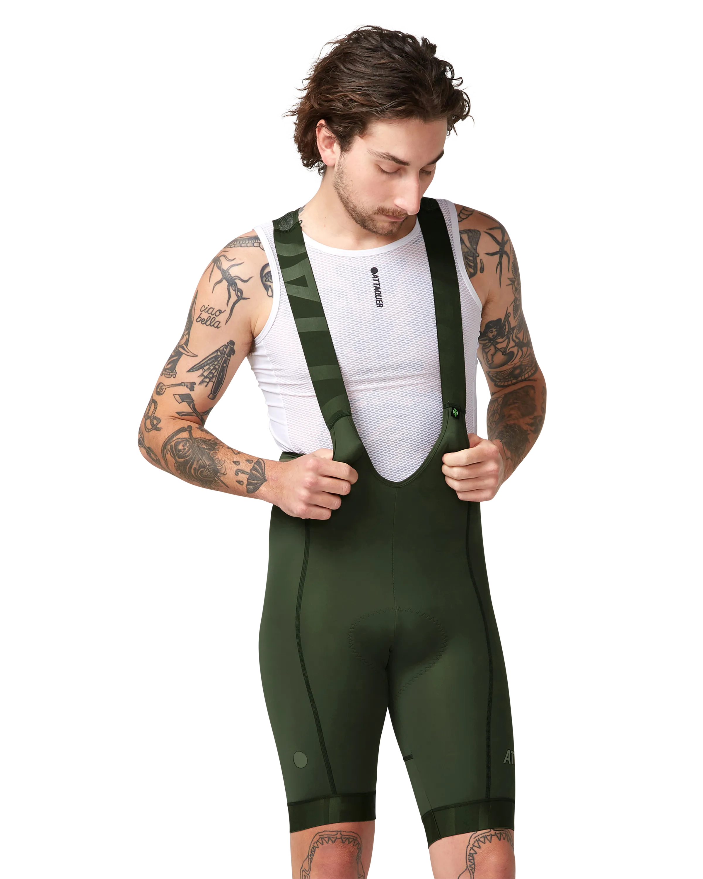 All Day Bib Short Pine/Tonal-Attaquer-Attaquer