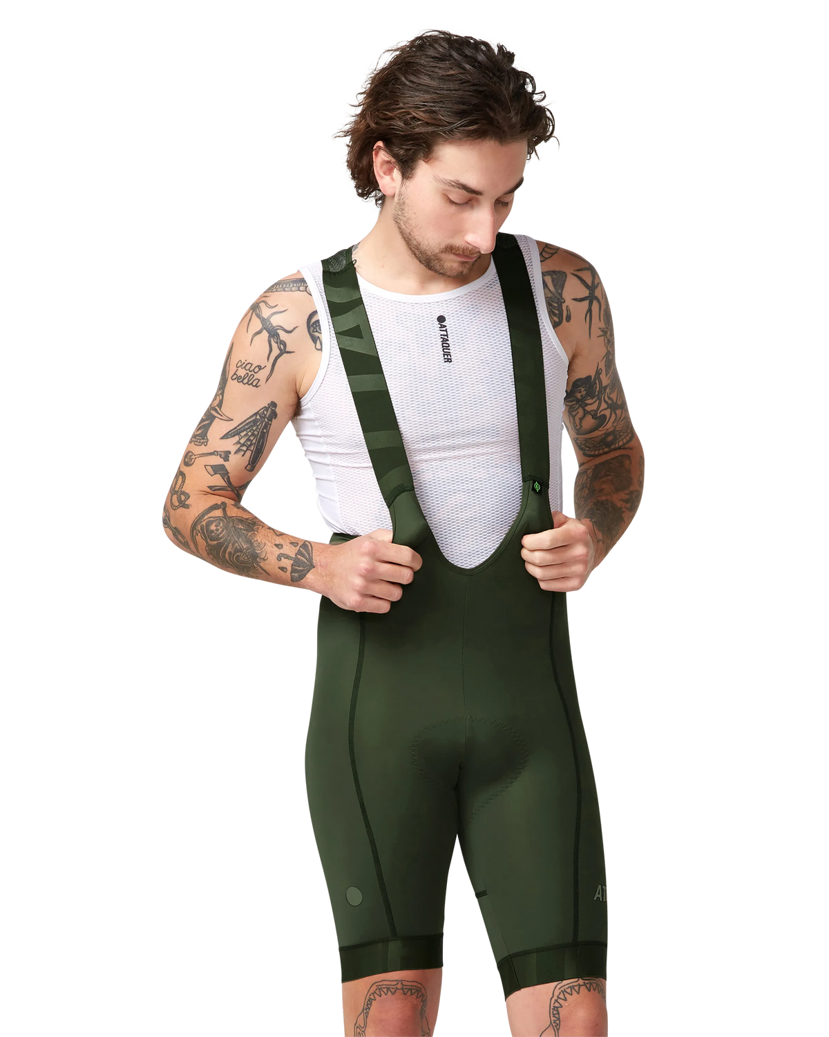 All Day Bib Short Pine/Tonal-Attaquer Dead Stock-Attaquer