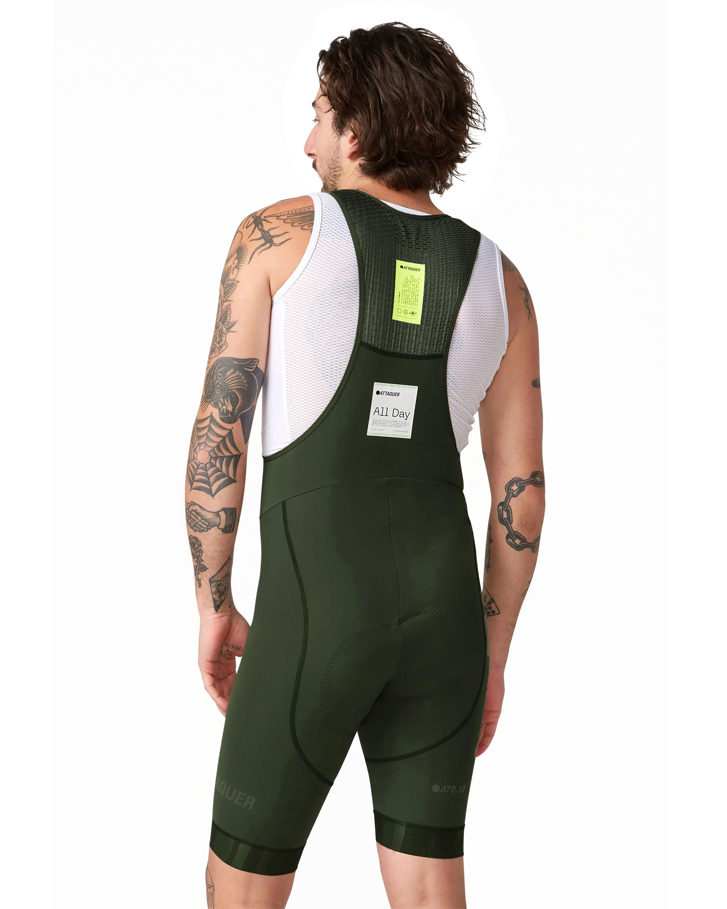 All Day Bib Short Pine/Tonal-Attaquer Dead Stock-Attaquer