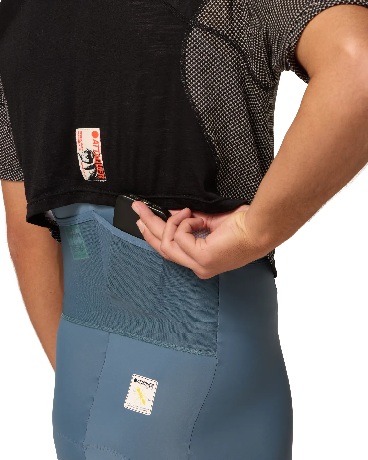 All Day Cargo Bib Short Steel-Attaquer-Attaquer