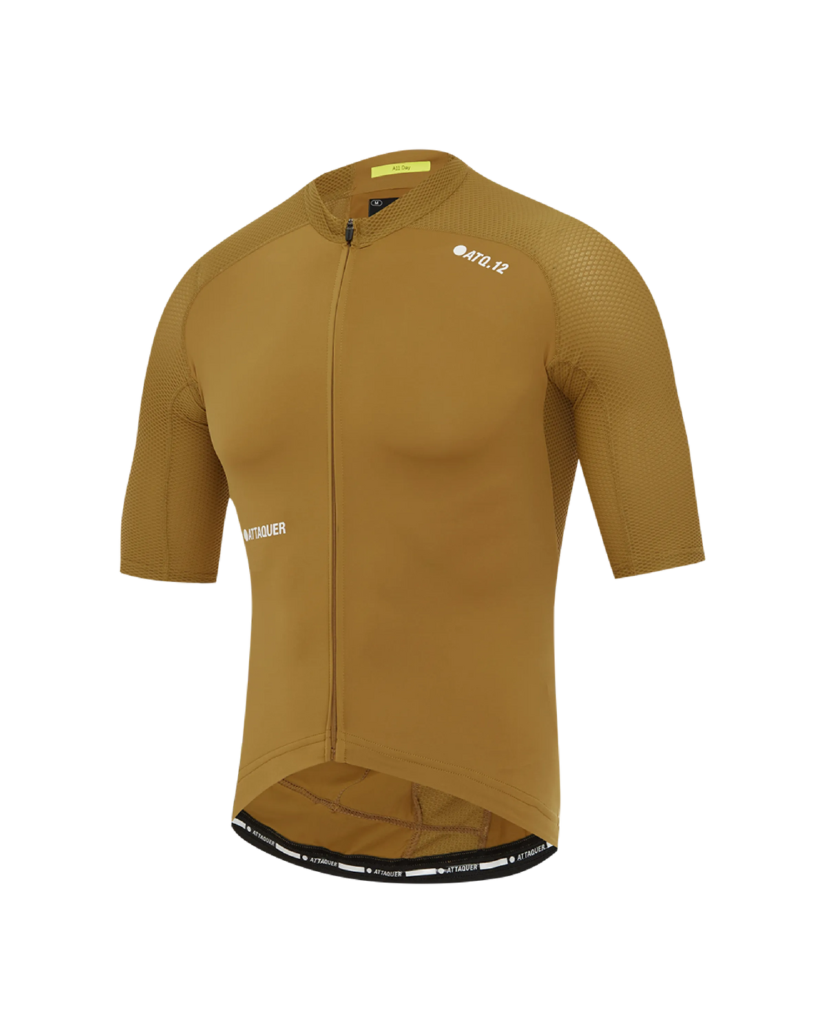 pdp-hide Attaquer Mens All Day short sleeve cycling jersey in clay flat lay