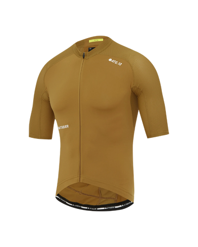 pdp-hide Attaquer Mens All Day short sleeve cycling jersey in clay flat lay