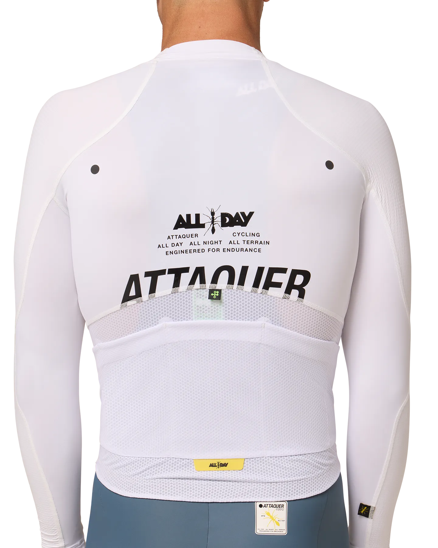 All Day Lightweight Long Sleeved Jersey White-Attaquer-Attaquer