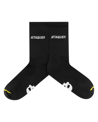All Day Side Logo Socks Black-Attaquer-Attaquer