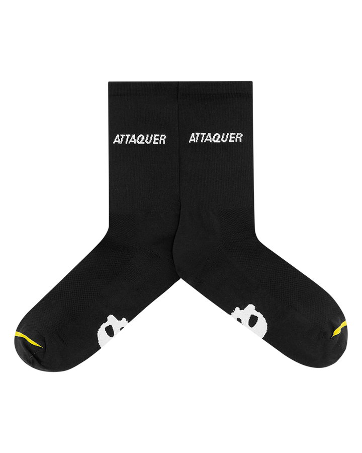 All Day Side Logo Socks Black-Attaquer-Attaquer