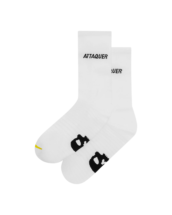 All Day Side Logo Socks White