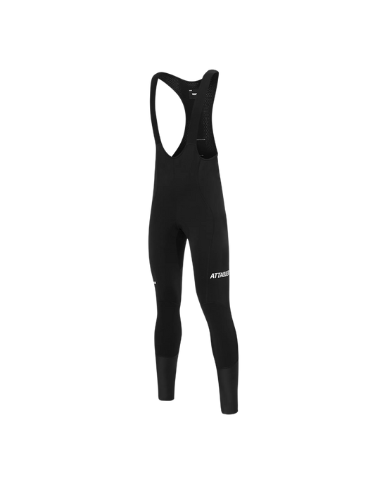All Day Winter Bib Long Black Reflective Logo