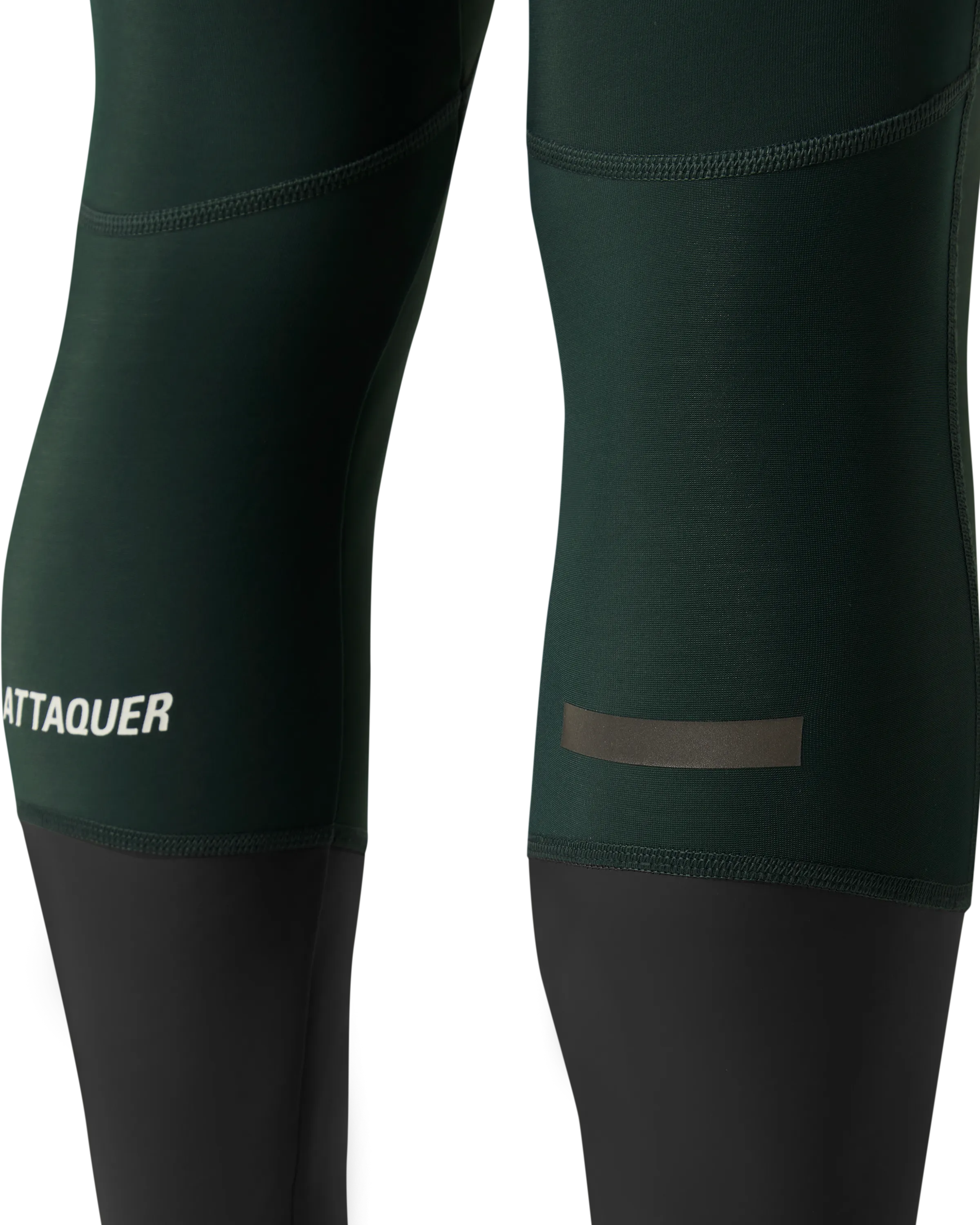 All Day Winter Bib Long Forest Green/White Logo-Attaquer Dead Stock-Attaquer