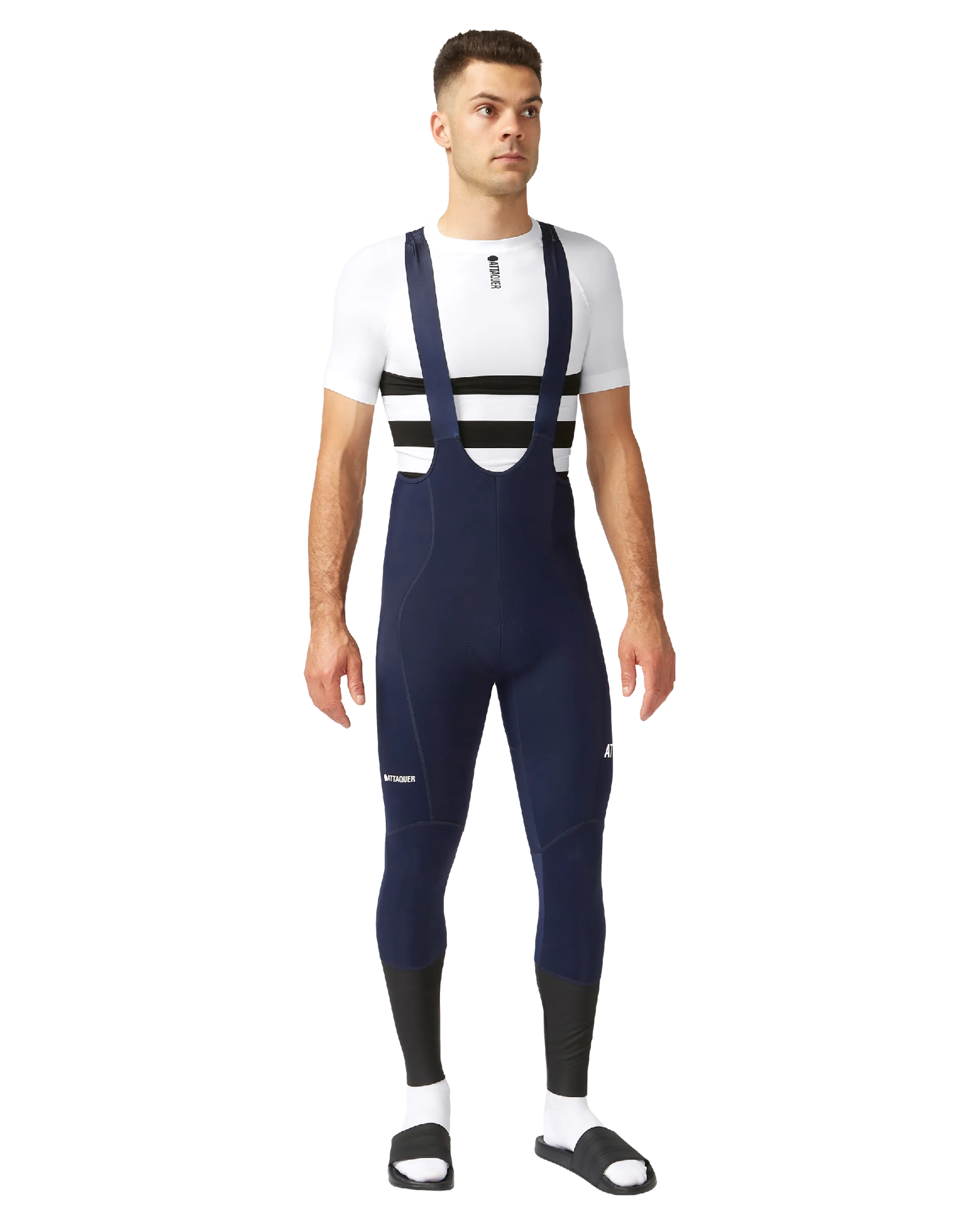 All Day Winter Bib Long Navy Reflective Logo-Attaquer-Attaquer