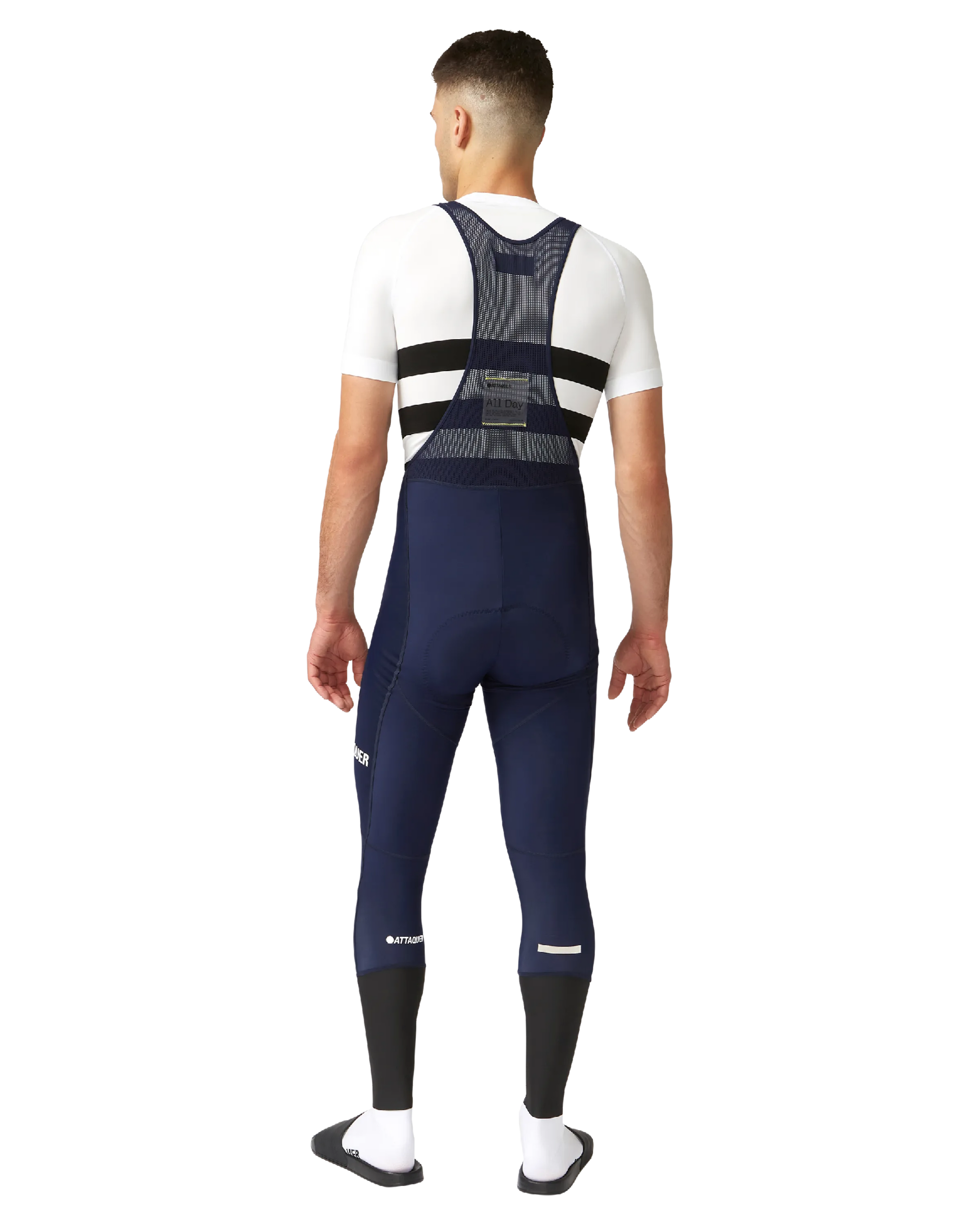 All Day Winter Bib Long Navy Reflective Logo-Attaquer-Attaquer