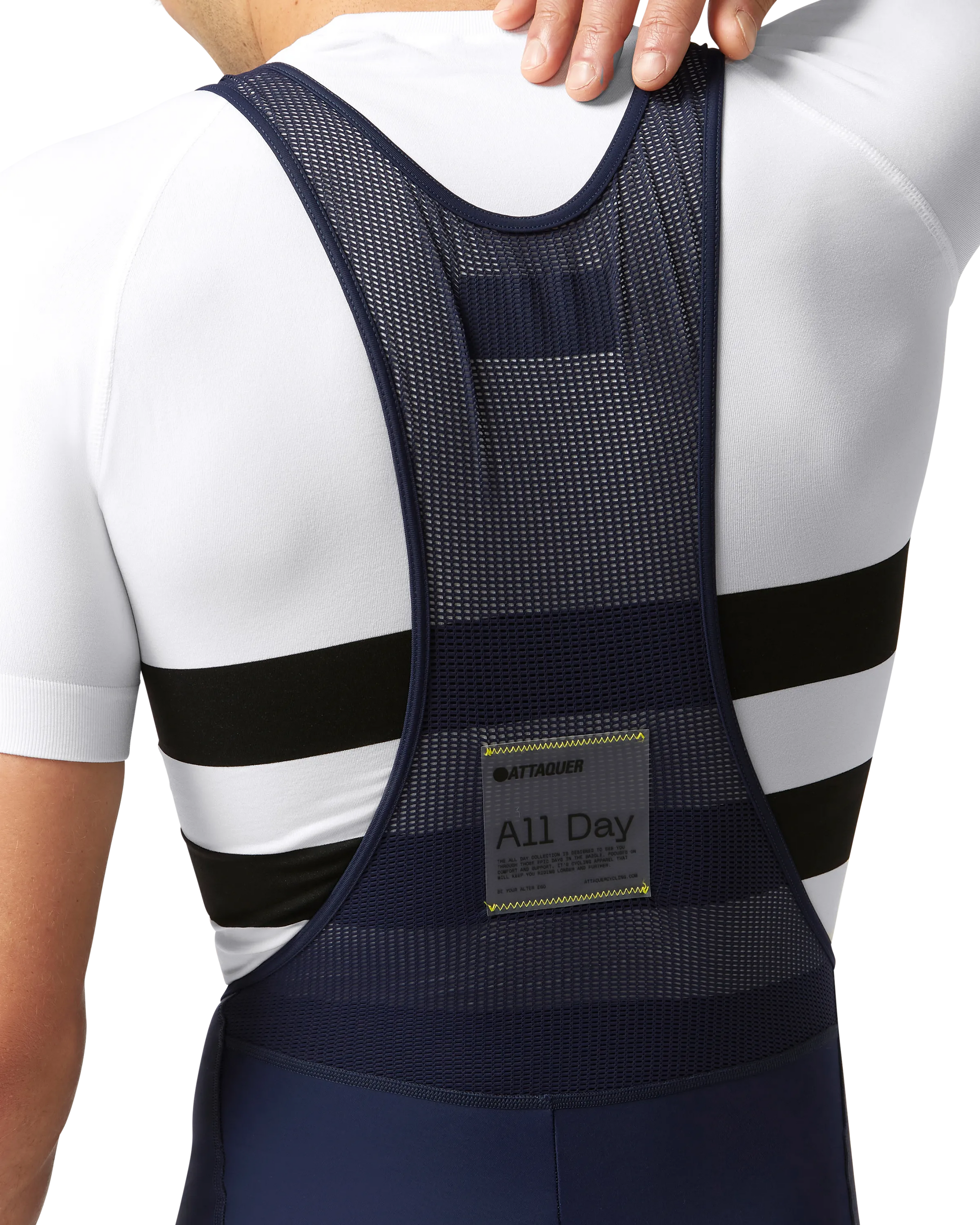 All Day Winter Bib Long Navy Reflective Logo-Attaquer-Attaquer