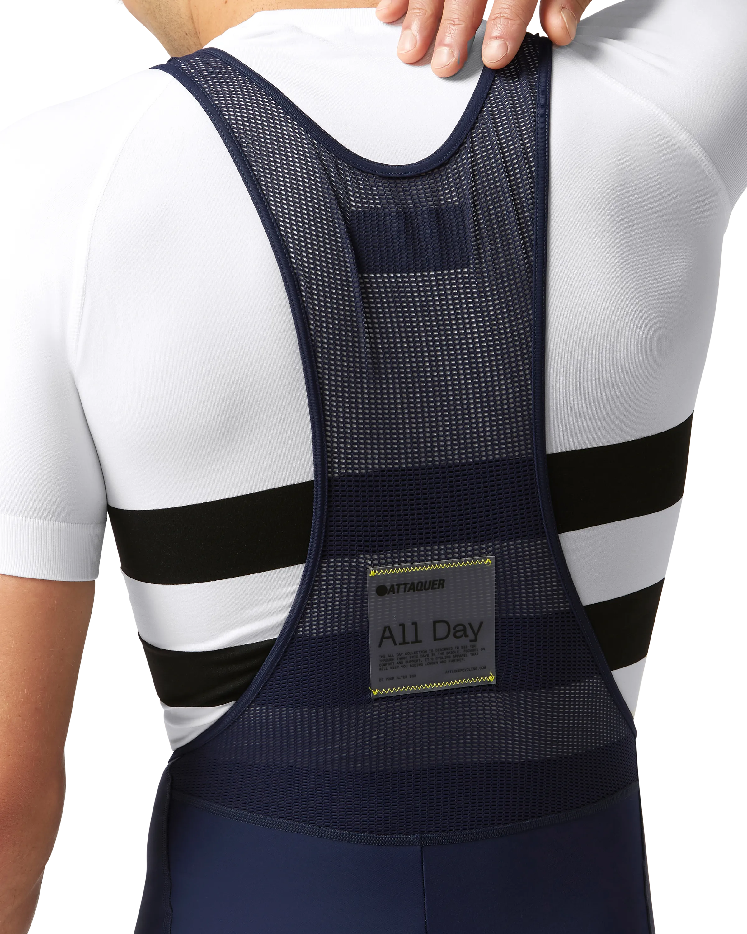 All Day Winter Bib Long Navy Reflective Logo-Attaquer-Attaquer