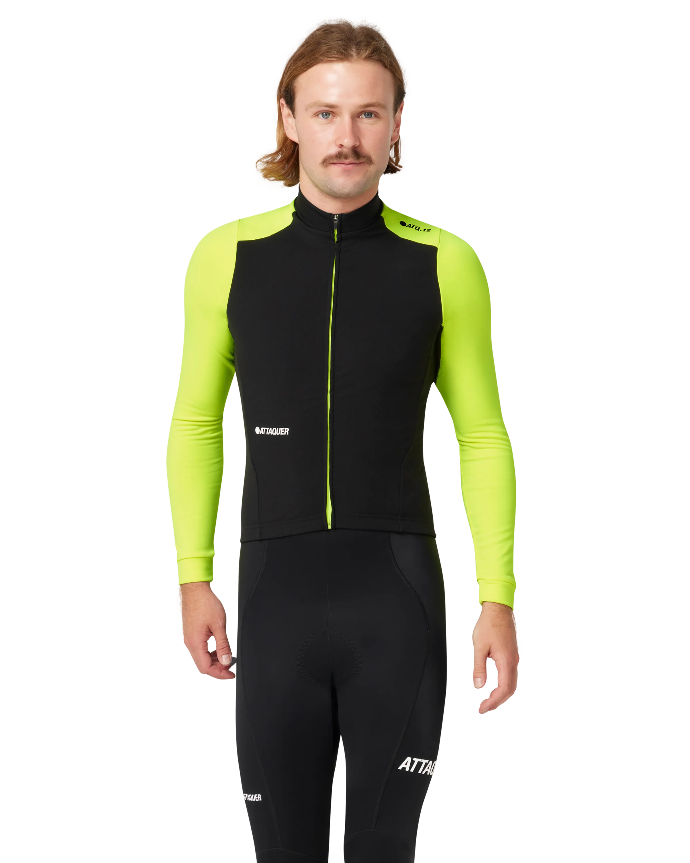 All Day Winter Long Sleeved Jersey Black/Acid Lime-Attaquer-Attaquer