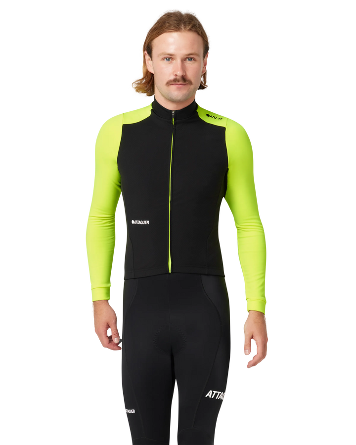 All Day Winter Long Sleeved Jersey Black/Acid Lime-Attaquer-Attaquer