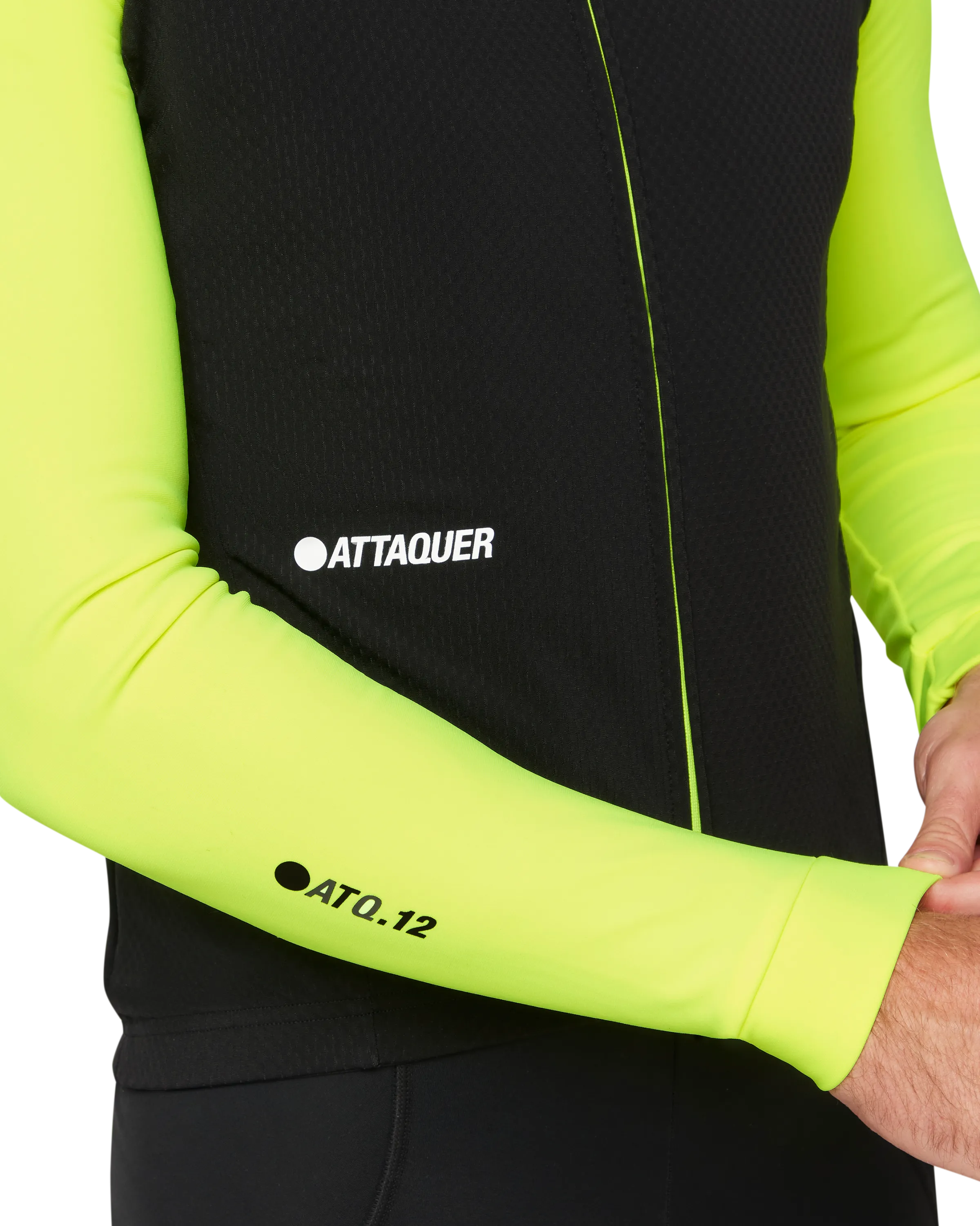All Day Winter Long Sleeved Jersey Black/Acid Lime-Attaquer-Attaquer