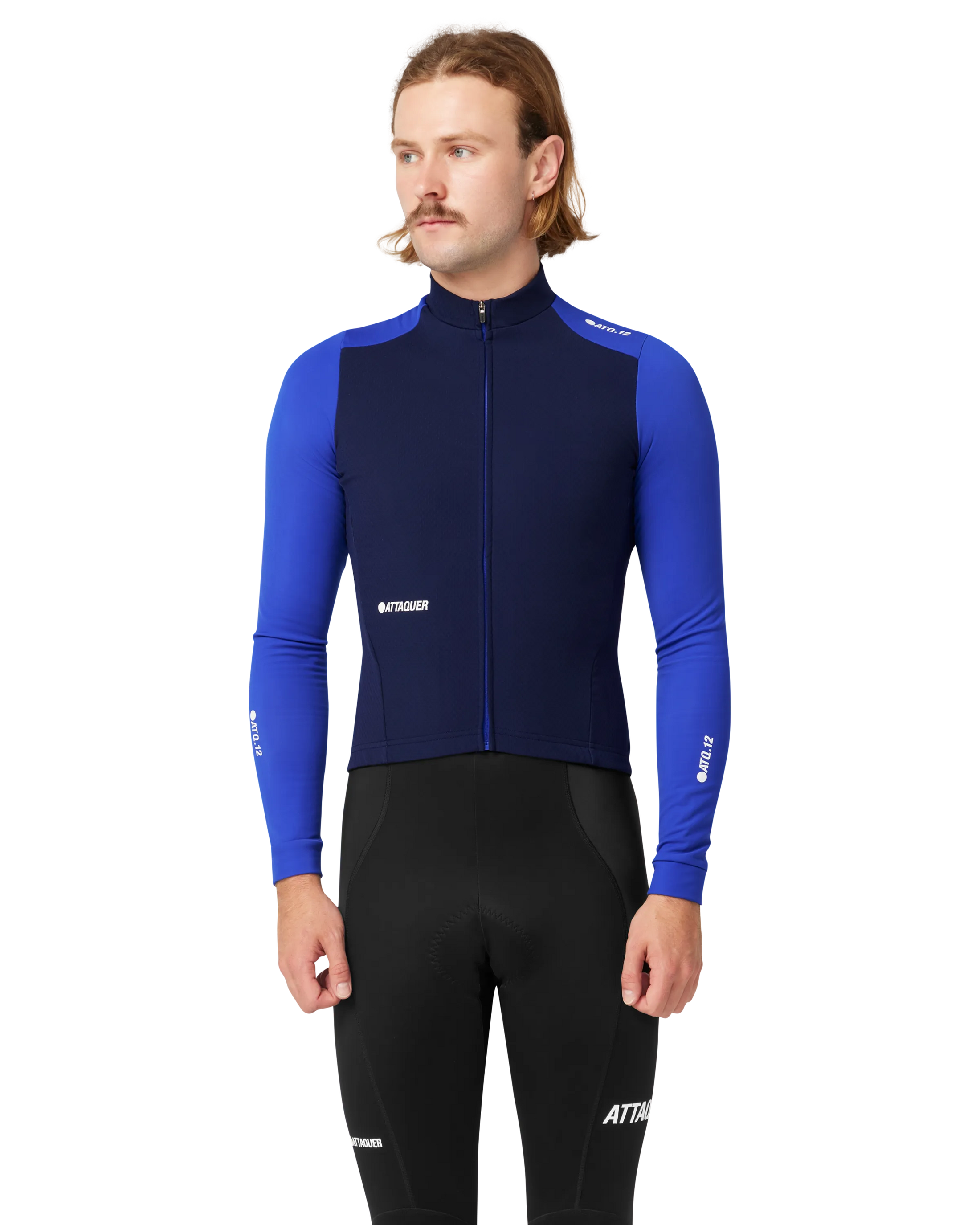 All Day Winter Long Sleeved Jersey Navy/Fluro-Attaquer-Attaquer