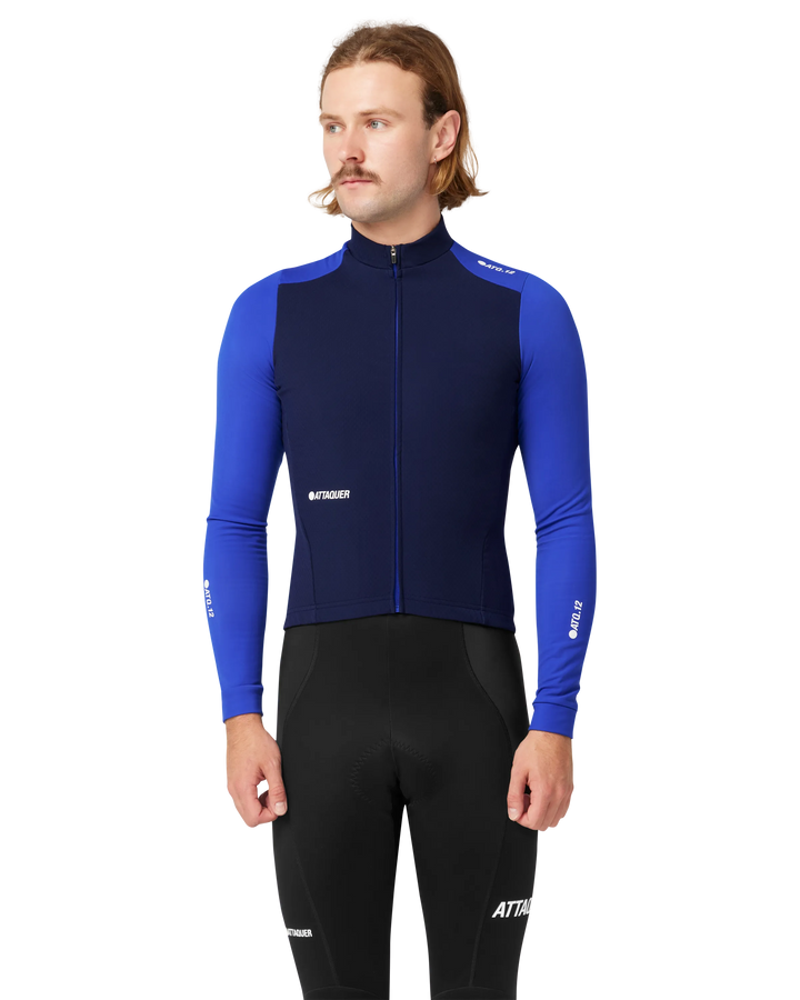 All Day Winter Long Sleeved Jersey Navy/Fluro-Attaquer-Attaquer