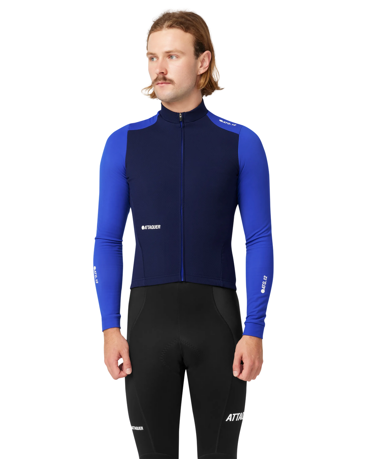 All Day Winter Long Sleeved Jersey Navy/Fluro-Attaquer Dead Stock-Attaquer