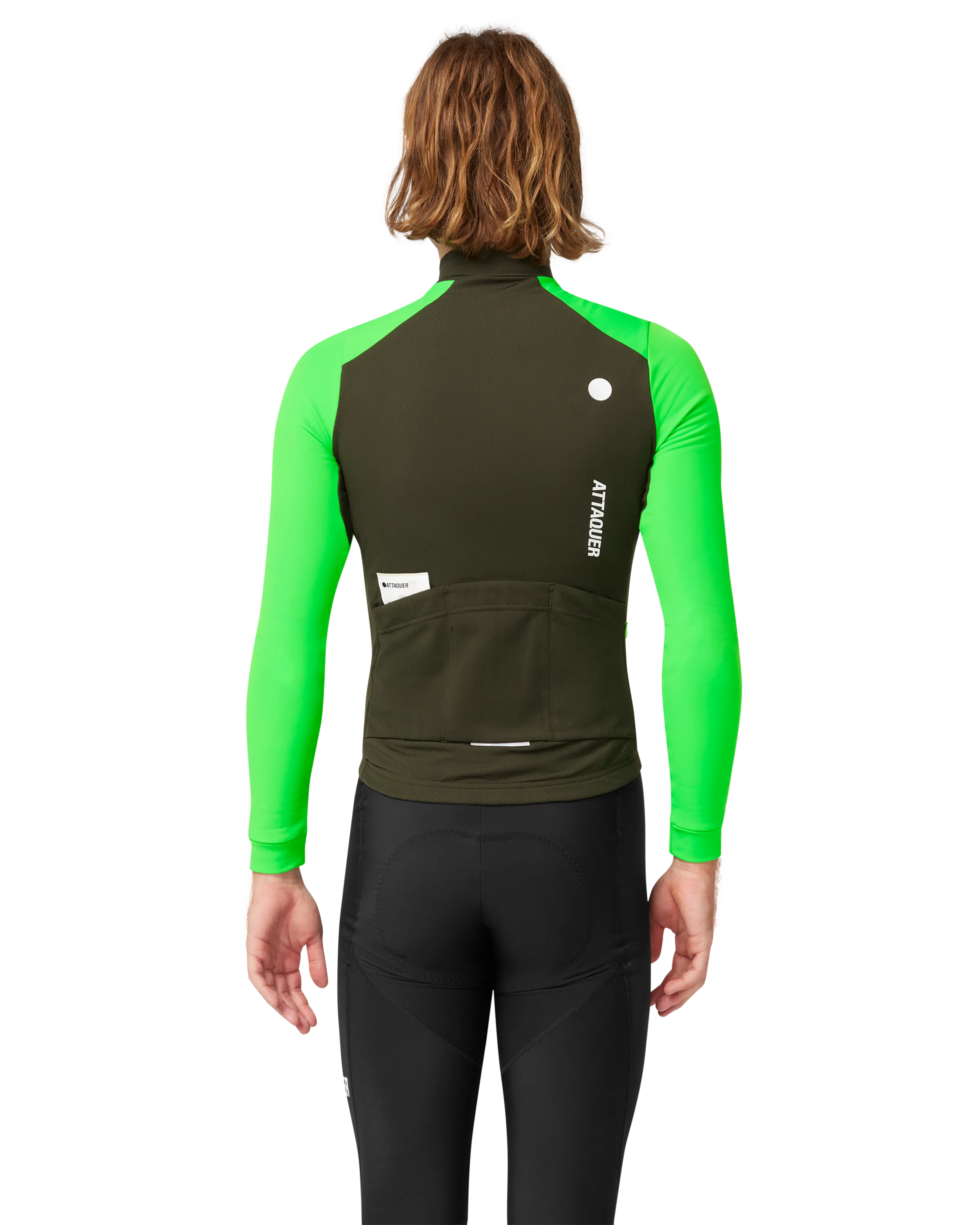 All Day Winter Long Sleeved Jersey Pine/Fluro Green-Attaquer-Attaquer