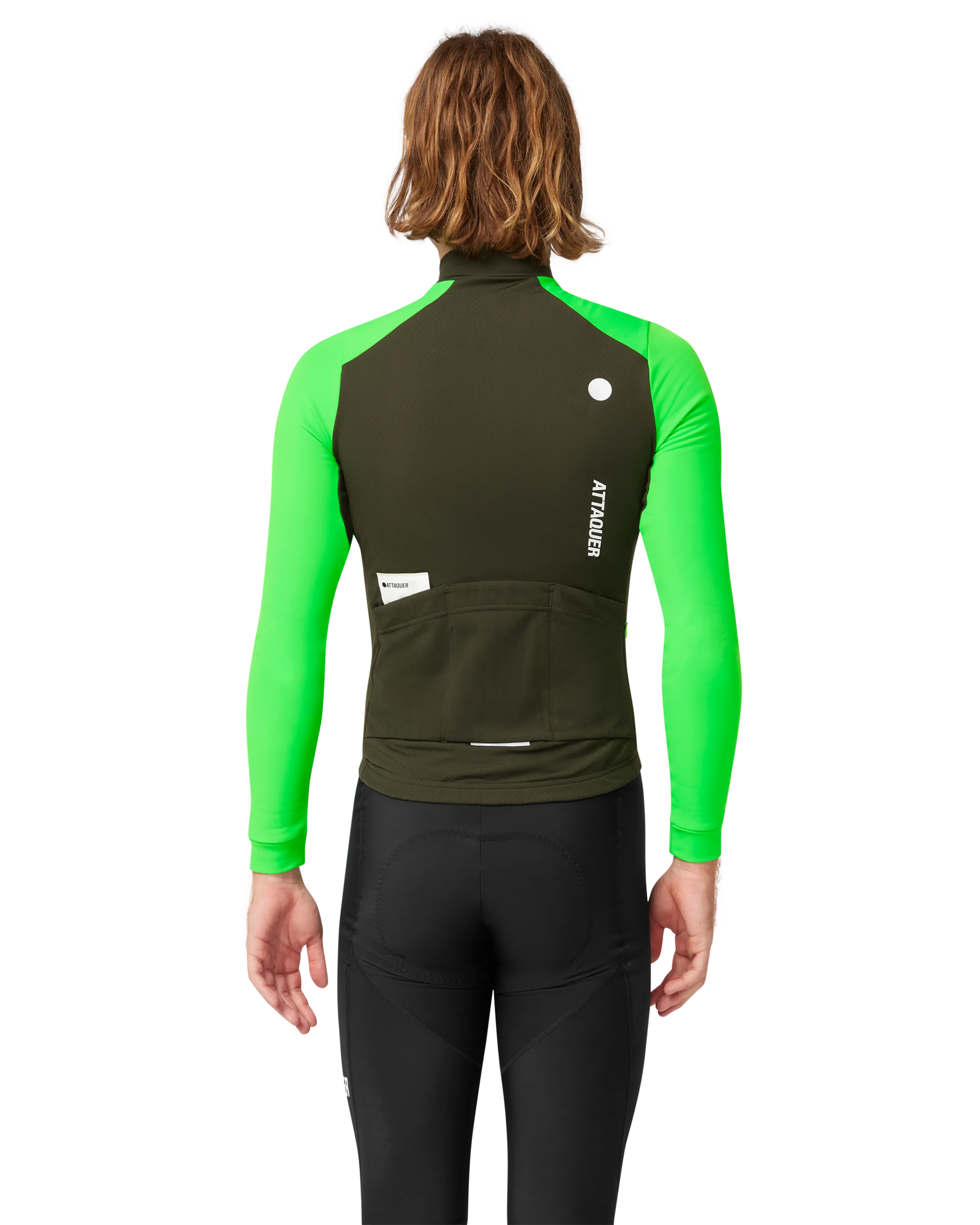 All Day Winter Long Sleeved Jersey Pine/Fluro Green-Attaquer Dead Stock-Attaquer