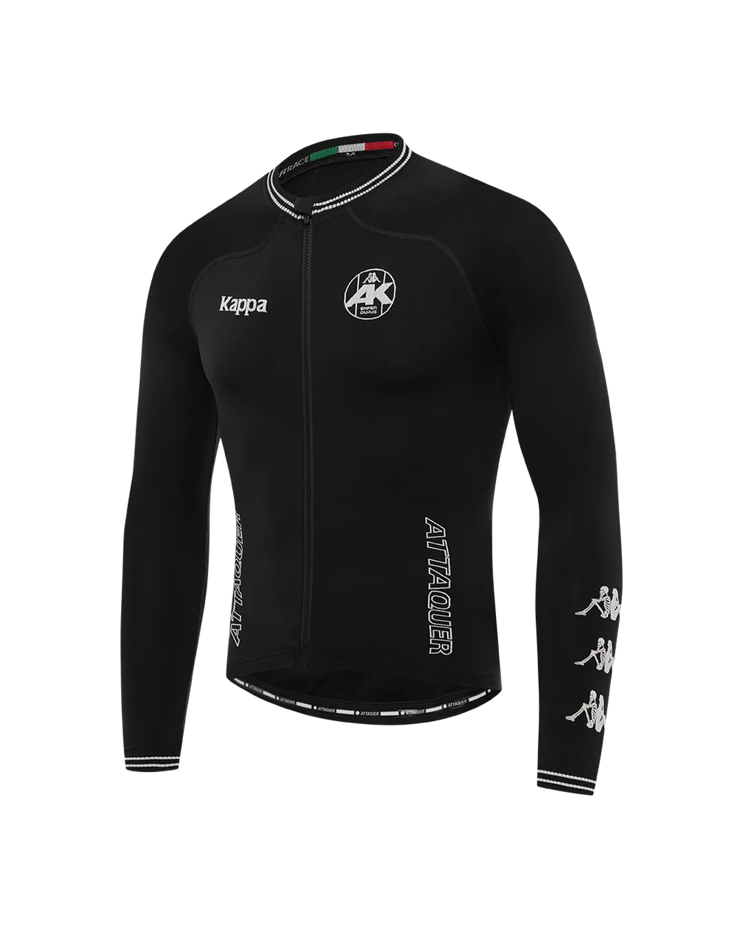 Attaquer x Kappa Orbknit™ Race Jersey Long Sleeve Black