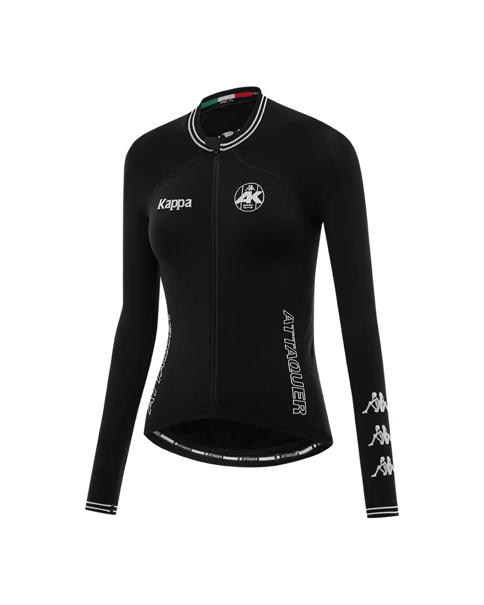 Attaquer x Kappa Orbknit™ Womens Race Jersey Long Sleeve Black