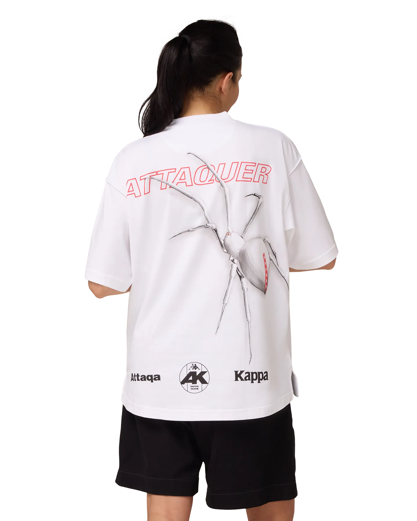 Attaquer x Kappa SS Spider White Tee-Attaquer-Attaquer