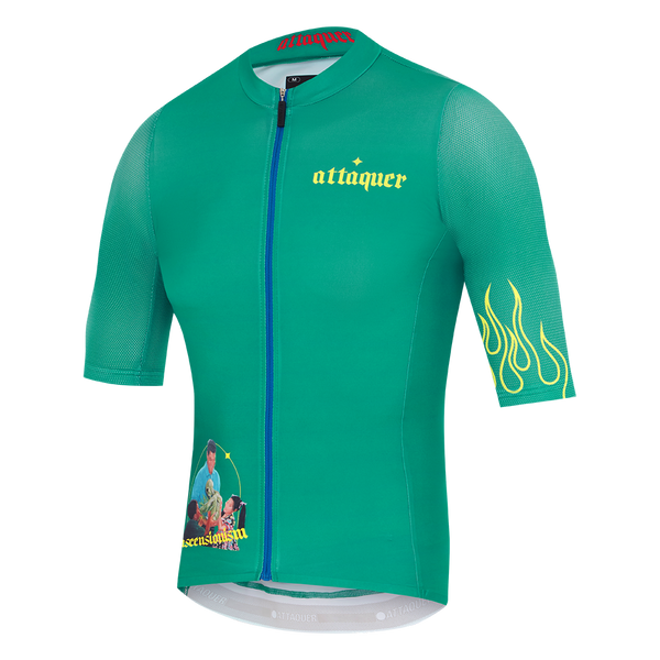Attaquer Promised Land Race Jersey Teal display feature