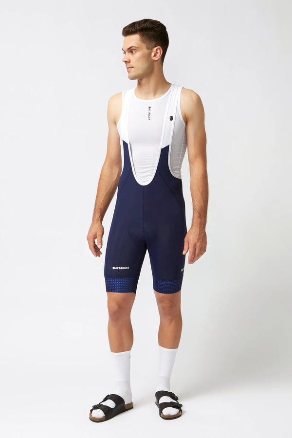 A-Line Bib Shorts Navy - Attaquer Cycling Bib Shorts main