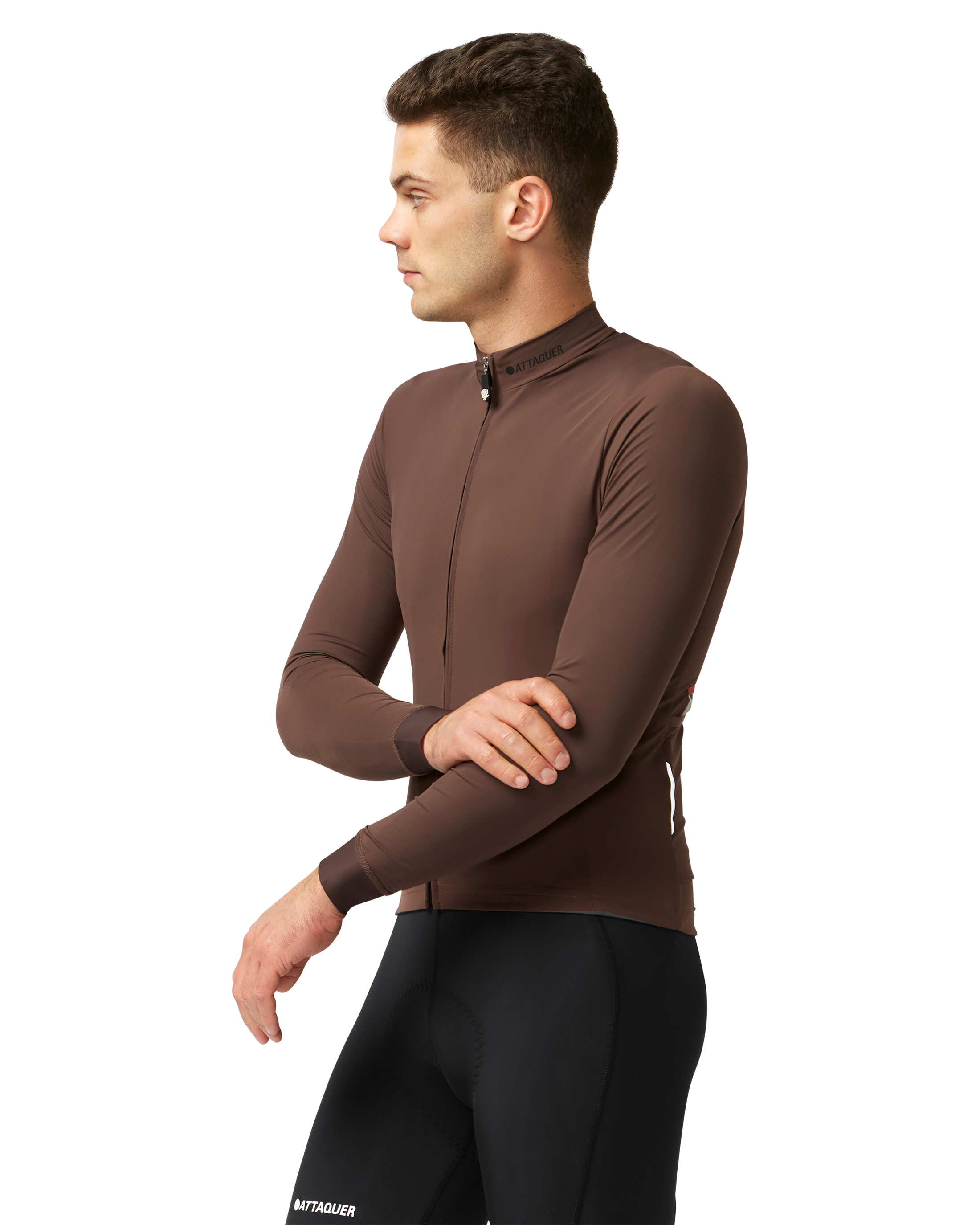 A-Line Winter Long Sleeved Jersey 2.0 Chestnut – Attaquer A-Line Winter Long Sleeved Jersey 2.0 Chestnut – Attaquer